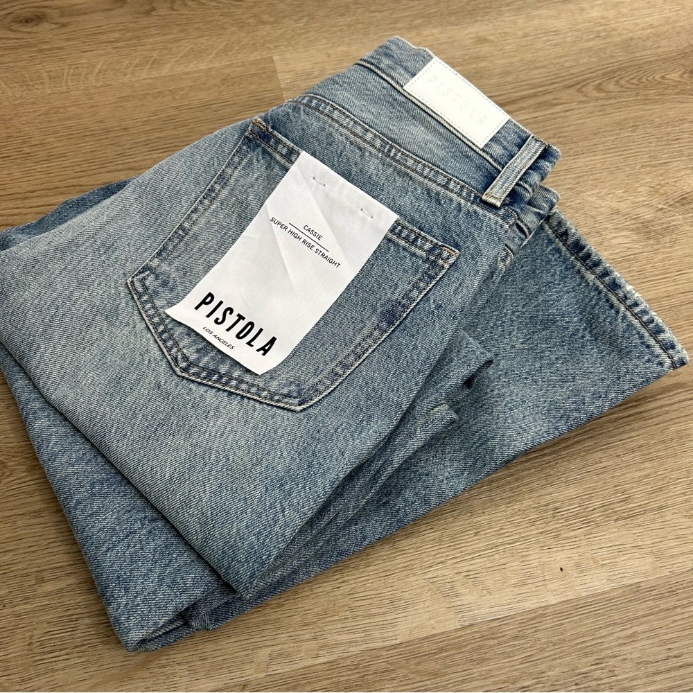 pistola Light Blue Straight Leg Jeans